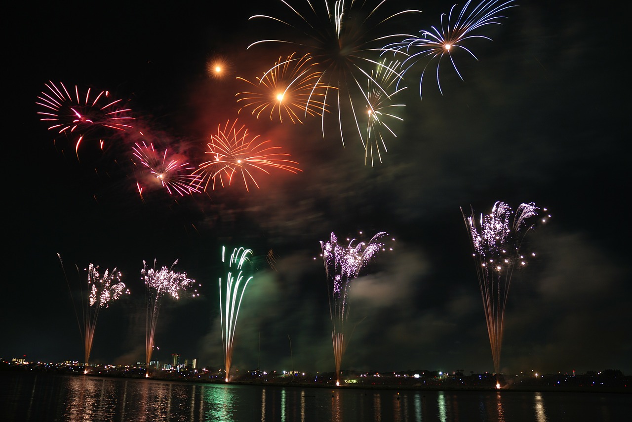 Feuerwerk auf Reisen fotografieren